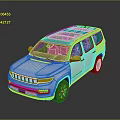 Silver Modern SUV With Black Roof Front Grille And Alloy Wheels Design