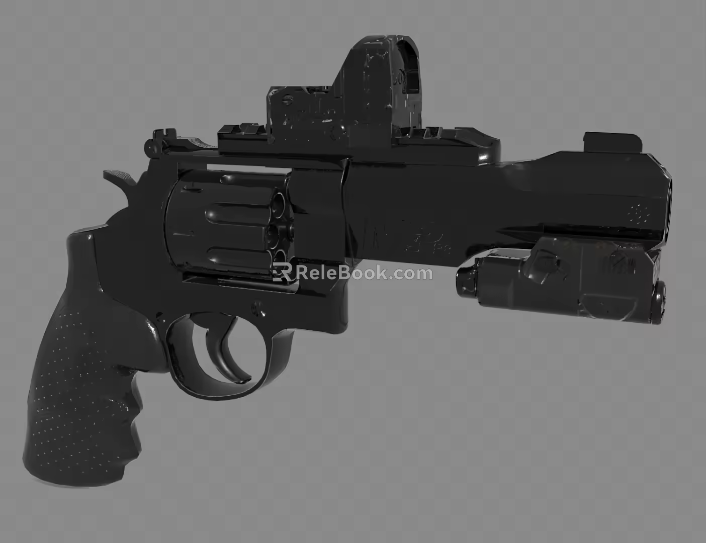 Guns Revolver Assault Rifle Submachine Gun Sniper 3d model