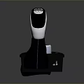 Modern Car Interior Stylish Gear Shift Lever And Control Knob Design 3d model