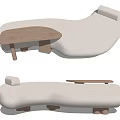 Modern shaped sofa multi-person curved sofa 3d model