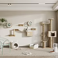Modern Cat Climbing Feeder 3d model