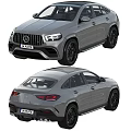 Sleek Gray Mercedes AMG SUV Coupe With Sporty Dynamic Exterior Design