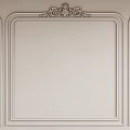 Interior Wall Decorative Lines with Panel Design and Ornate Top Detail