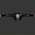 Bald Man in Black Leather Jacket Plaid Shirt Blue Jeans Barefoot Arms Outstretched Dark Background