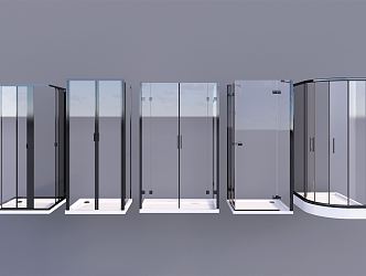 Modern Shower Room Shower 3d model