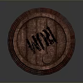Rustic Style Wooden Barrel Furniture With Metal Hoops And Smooth Surface