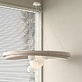 Cream Wind Chandelier Combination Double Layer Chandelier Art Chandelier Linear Chandelier Decorative Chandelier 3d model