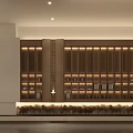 Elegant Modern Kitchen Interior With Luxury Cabinets And Marble Island