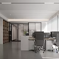 Modern Office Reception Desk Interior Design With Marble Wall Greenery And Company Logo