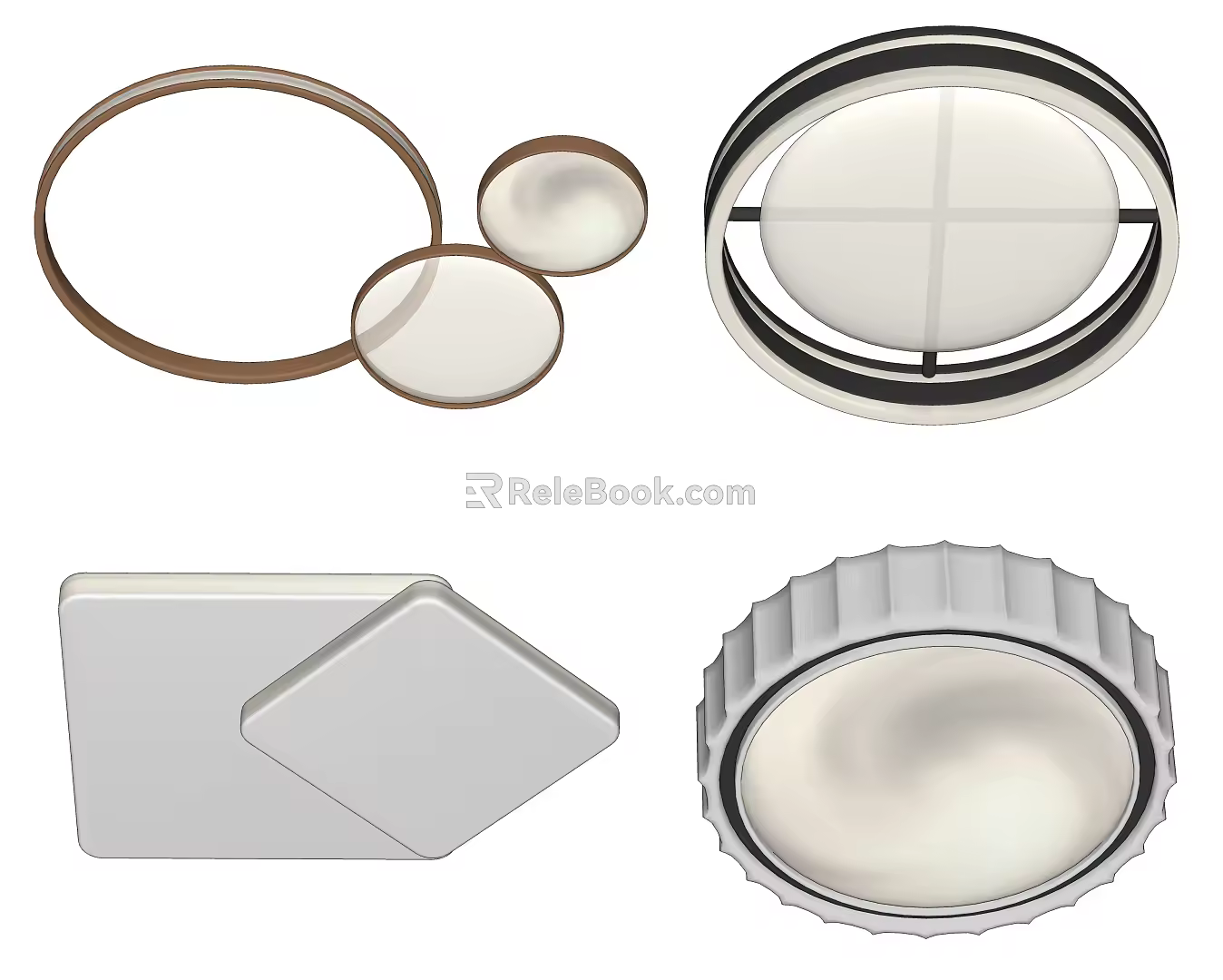 modern ceiling lamp 3d model