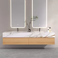 Modern Custom Bathroom Cabinet 3d model
