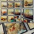Colorful Abstract Oil Paintings With Framed Wall Art Collection Various Styles And Rich Hues