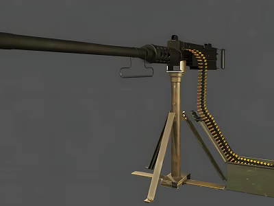modern heavy machine gun 3d model modern heavy machine gun 3d model