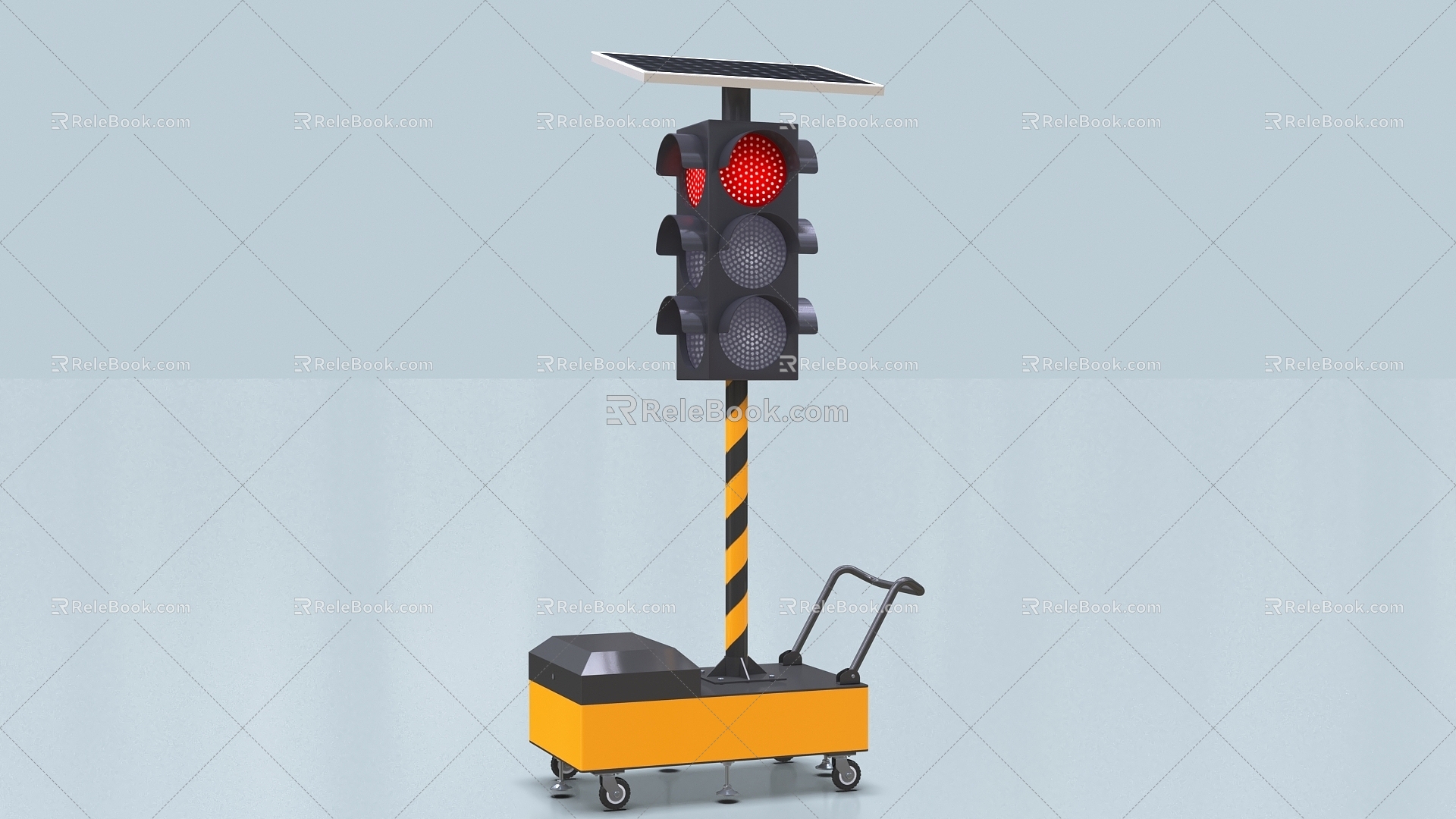 Mobile signal light traffic light indicator light traffic light signal light 3d model