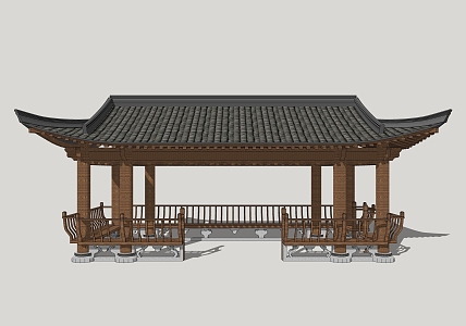 Pavilion Gazebo Garden Pavilion Leisure Gazebo Outdoor Gazebo Landscape Pavilion 3d model