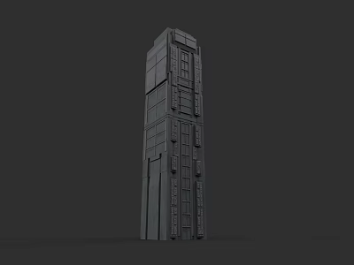 Modern Urban Skyscraper Architectural Design With Geometric Structure And Sleek Exterior 3d model