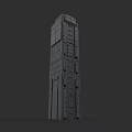 Modern Urban Skyscraper Architectural Design With Geometric Structure And Sleek Exterior