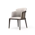 Modern Upholstered Leisure Chair With Light Seat Dark Wooden Frame And Slim Gold Accent Legs