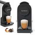 Modern Nespresso Coffee Machine For Kitchen With Coffee Cup And Capsules 3d model