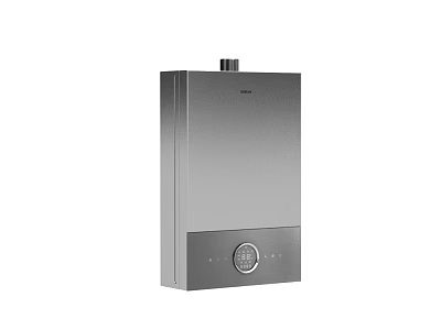 Shower Sauna Water Heater With Instant Hot Supply Silver Wall Mounted Design 3d model