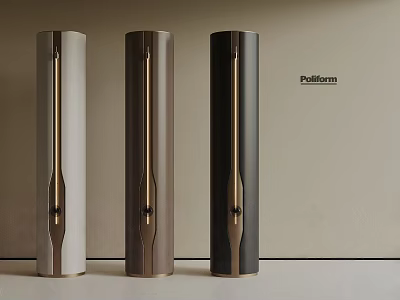 Pallform Modern Colored Columns with Three Different Sleek Design Finishes 3d model