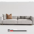 Modern double sofa 3d model