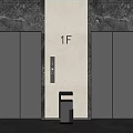 Elevator Hall Elevator Door Elevator Button Lobby Elevator Hotel Elevator 3d model
