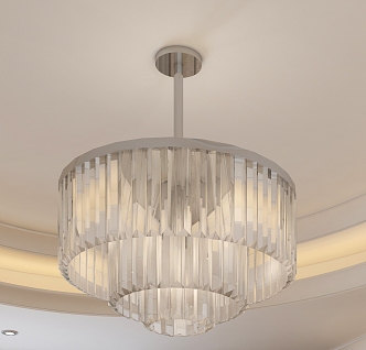 Crystal chandelier 3d model