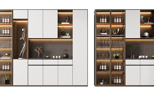 Modern Wine Cabinet 3d model