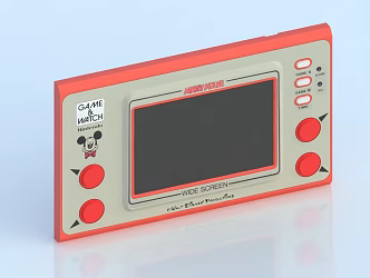 Old-fashioned game machine little overlord 3d model