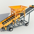 Sand making machine, sand screening machine, stonework machine, screening machine 3d model