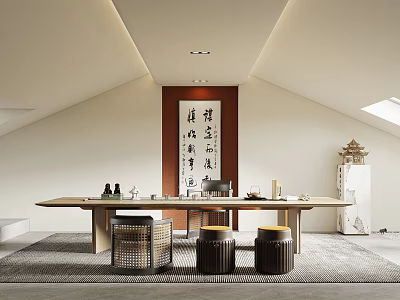 New Chinese Tea Room 3d model