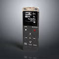 Sony Digital Voice Recorder With MP3 Format Recording Playback Time Display And Control Buttons 3d model