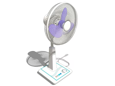Standing Air Cooler Fan With Adjustable Speed And Portable Design For Home Use 3d model