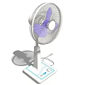 Standing Air Cooler Fan With Adjustable Speed And Portable Design For Home Use