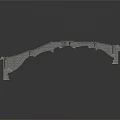 Ancient Stone Arch Bridge With Traditional Architectural Design And Ornate Railings