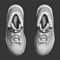 Clean Modern White High Top Sneakers With Mesh Design And Laces On Black Reflective Surface