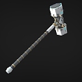 Sci-fi Hammer Hammer Warhammer Thor Hammer Future Hammer High-tech Hammer Cyberpunk Hammer Low Face Number Low Model Simple Model Game Movie and TV Level Super Realistic 3d model