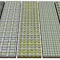 Various Patterned Floor Tiles In Gray White And Green Color Designs