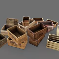 Various Sizes Decorative Wooden Crates For Household Storage Use