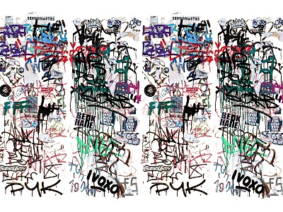 Modern graffiti wall children's graffiti painting wall painting outdoor landscape wall painting graffiti art graffiti skateboard park graffiti 3d model