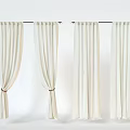 Beige Curtains With Soft Fabric In Various Hanging Styles For Home Decor