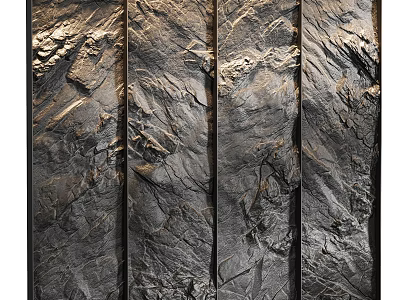 Natural Stone Texture Modern Background Wall With Decorative Surface Design Details 3d model