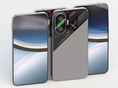 Sleek Modern Smartphones Featuring Advanced Camera Modules And High Resolution Display Screens 3d model