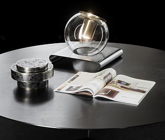 Modern coffee table tea table ornaments 3d model