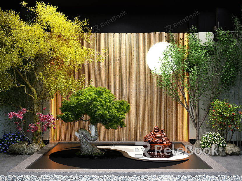 New Chinese landscape sketch garden landscape sketch model