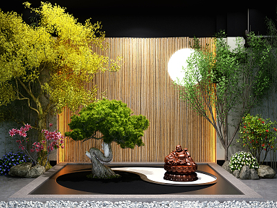 New Chinese landscape sketch garden landscape sketch model