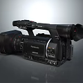 High Quality Panasonic Professional Camcorder Electronic Appliance With Sleek Design Features 3d model