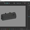Industrial Metal Cylinder Tank With Holes And Connections For Industrial Use