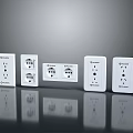 White Gosund Switch Panels Featuring Various Switches And Sockets In Modern Design